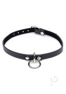 Master Series Collared Vixen Silver Ring Leather Slim...