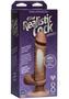 The Realsitic Cock Ultraskyn Vibrating Dildo 8in - Chocolate