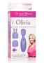 Dr. Laura Berman Intimate Basics Olivia Usb Rechargeable Mini Massager With Attachments Set Waterproof 4in - Purple
