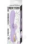 Vibes Of New York Ribbed Suction Rechargeable Silicone Vibrator - Purple