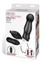 Lux Fetish Inflatable Vibrating Butt Plug With Remote Control 4.5in - Black
