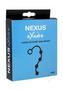 Nexus Excite Silicone Anal Beads - Large - Black