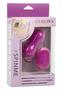 Slay #spinme Silicone Rechargeable Rotating Vibrator With Remote Control - Purple