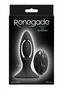 Renegade V2 Silicone Rechargeable Anal Plug With Remote Control - Black