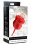 Inmi Bloomgasm Sucking And Vibrating Rose Silicone Rechargeable Clit Stimulator - Red