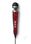 Doxy Die Cast 3 Wand Plug-in Wand Massager - Rose Pattern Red/black