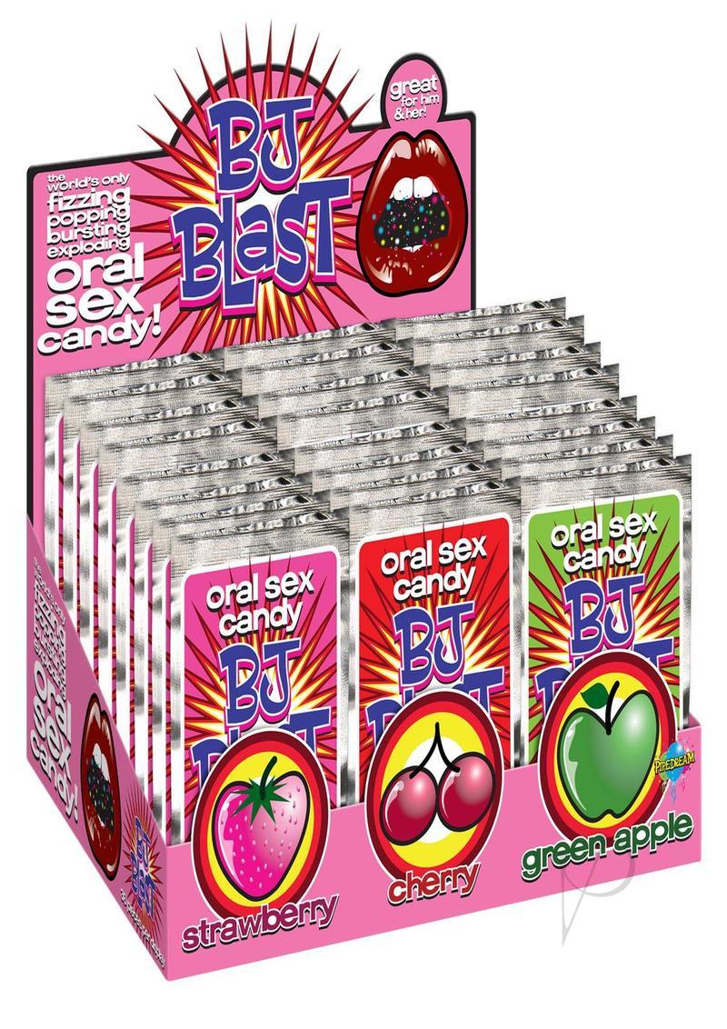 Bj Blast Oral Sex Candy Display (36 Per Display) - Assorted Flavors