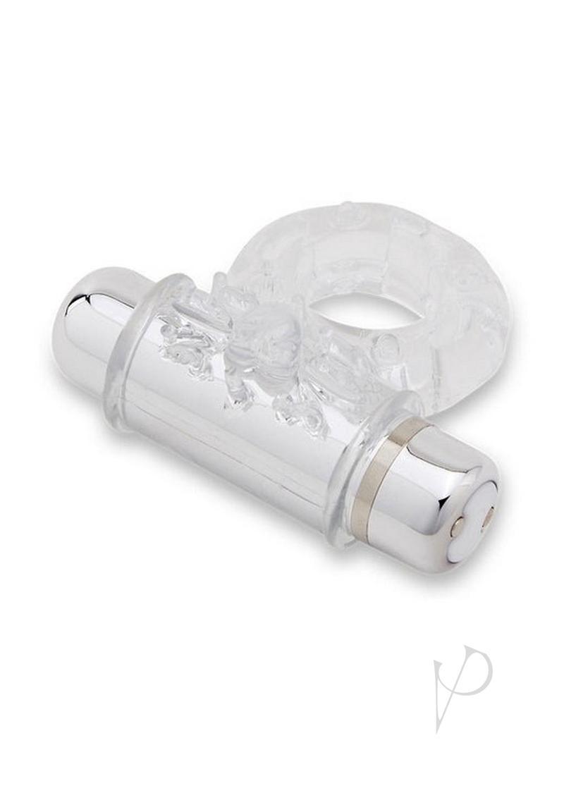 Nu Sensuelle Bullet Ring Rechargeable Vibrating Cock Ring - Clear