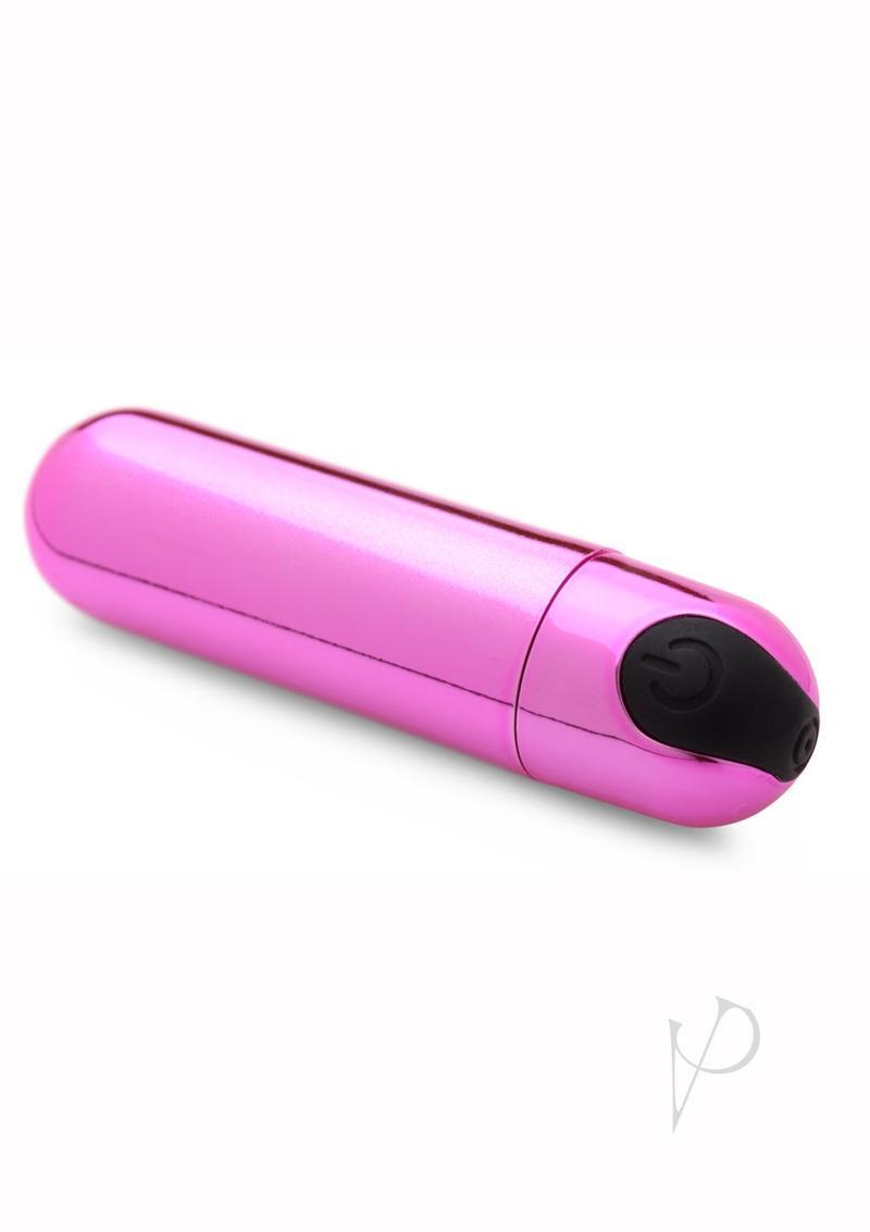 Bang! 10x Vibrating Metallic Rechargeable Bullet Vibrator - Pink